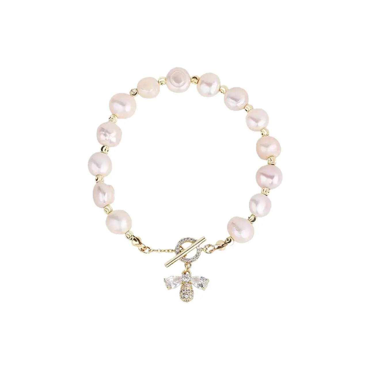 Pearl Bee Bracelet for Women Elegant High-End Jewelry