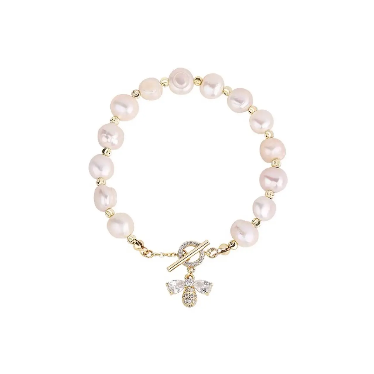 Pearl Bee Bracelet for Women Elegant High-End Jewelry — feature 5