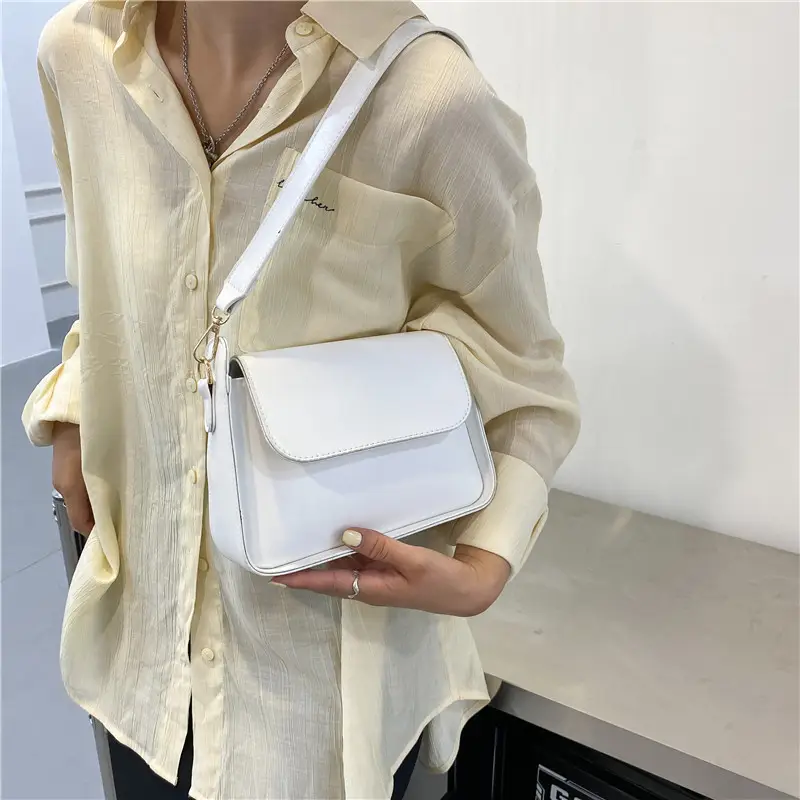 New Pure Color Women's Shoulder Messenger Bag 2022 - Image 4