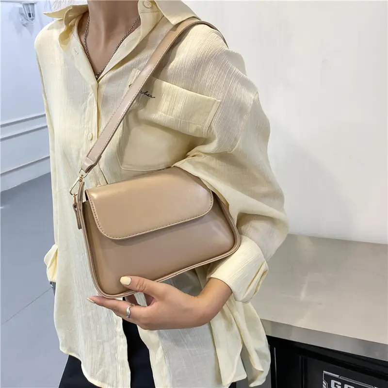 New Pure Color Women's Shoulder Messenger Bag 2022 - Image 5