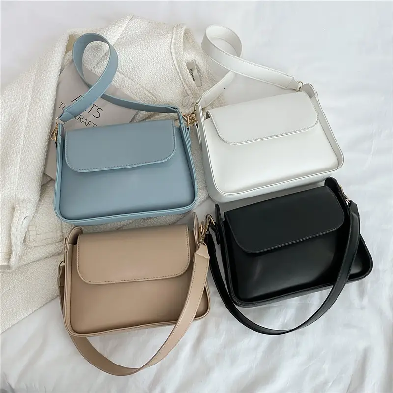 New Pure Color Women's Shoulder Messenger Bag 2022 - Image 6