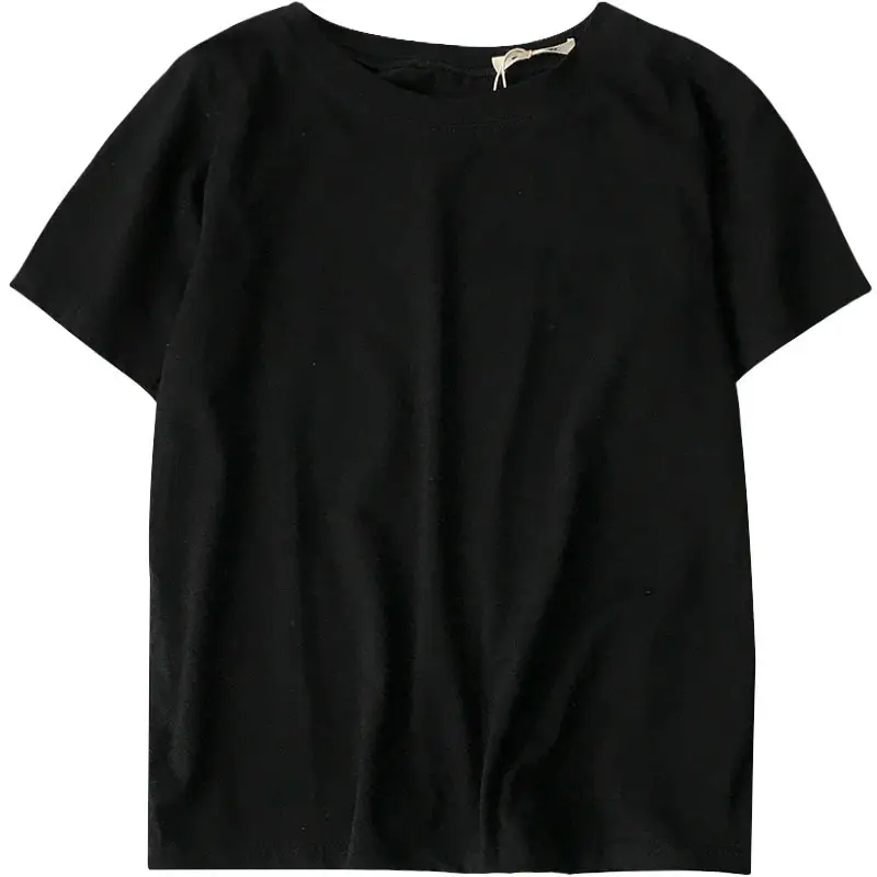Women Korean Style Short Sleeve T-Shirt White Black Loose Casual - Image 11