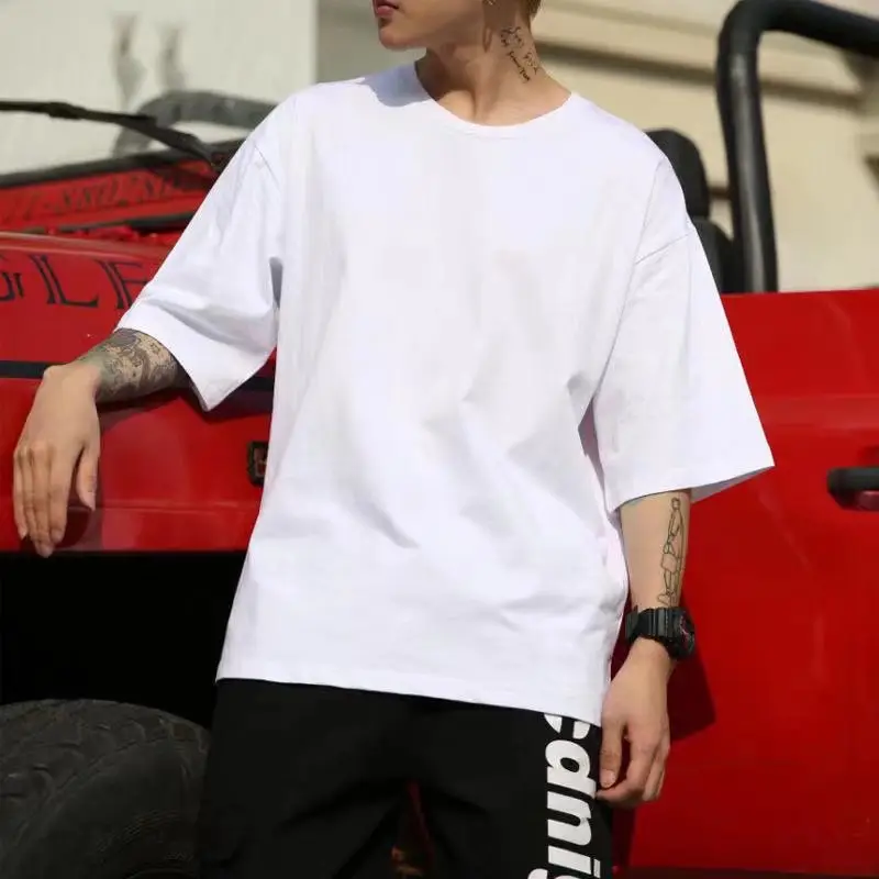 Women Korean Style Short Sleeve T-Shirt White Black Loose Casual - Image 6