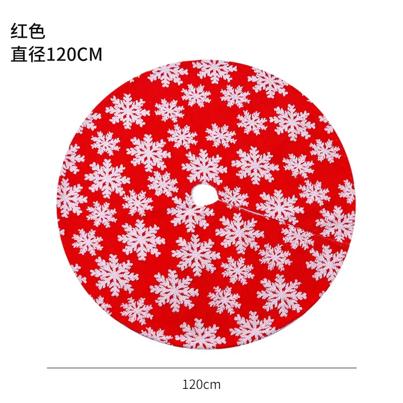Red Velvet Christmas Tree Skirt 120cm Wholesale - Image 8