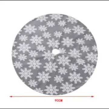 Red Velvet Christmas Tree Skirt 120cm Wholesale - Image 3