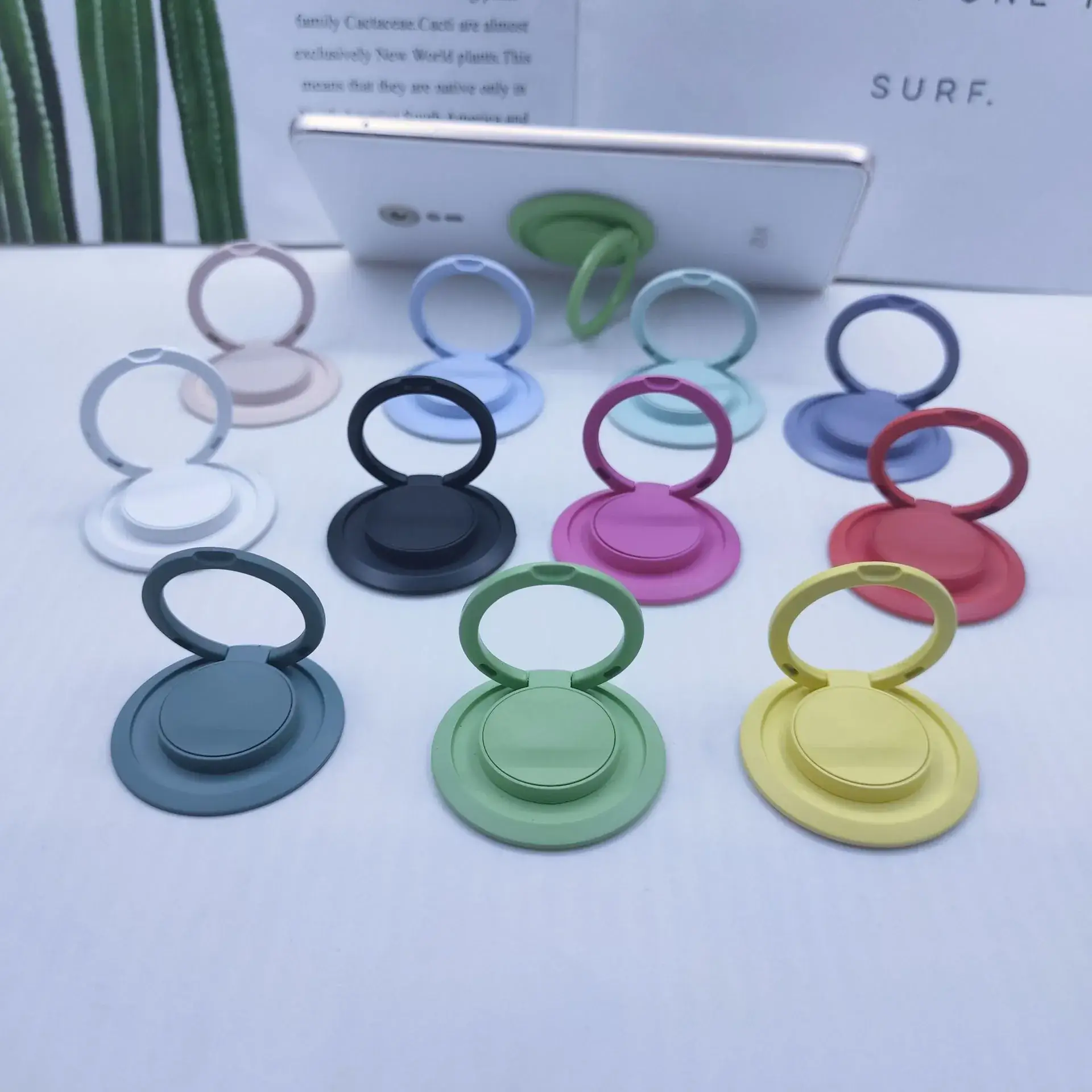 Round Mobile Phone Ring Buckle with Printed LOGO 360° Rotate - Image 12