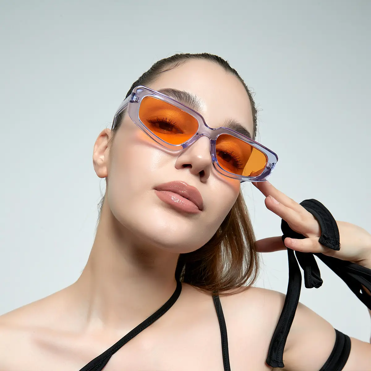 Square Cat's Eye Sunglasses Men Women Small Frame