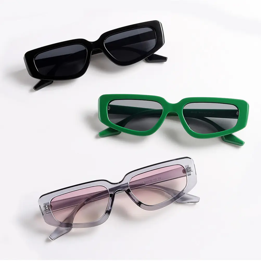 Square Cat's Eye Sunglasses Men Women Small Frame