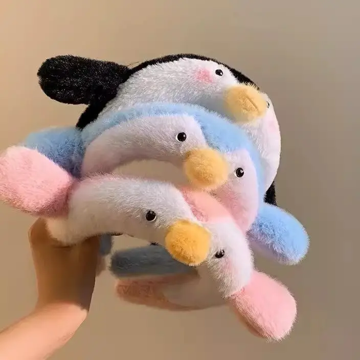 Plush Cartoon Face Wash Headband for Women 2024 — feature 3