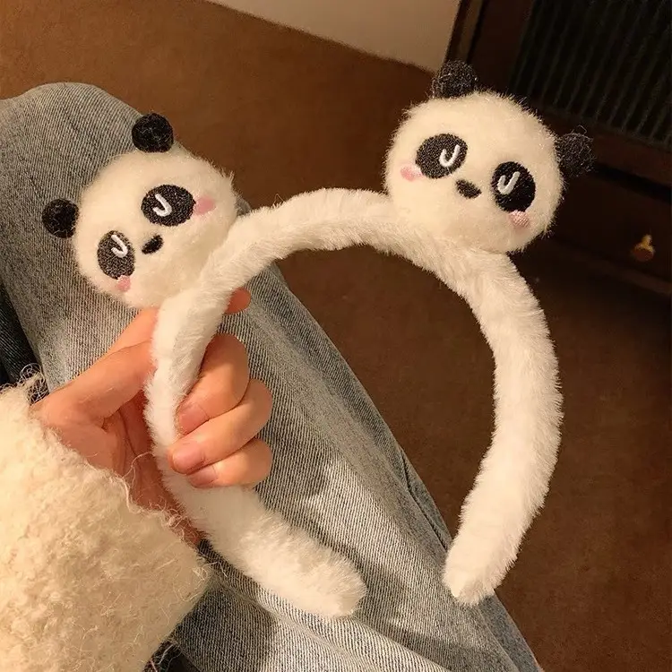 Plush Cartoon Face Wash Headband for Women 2024 - Image 10