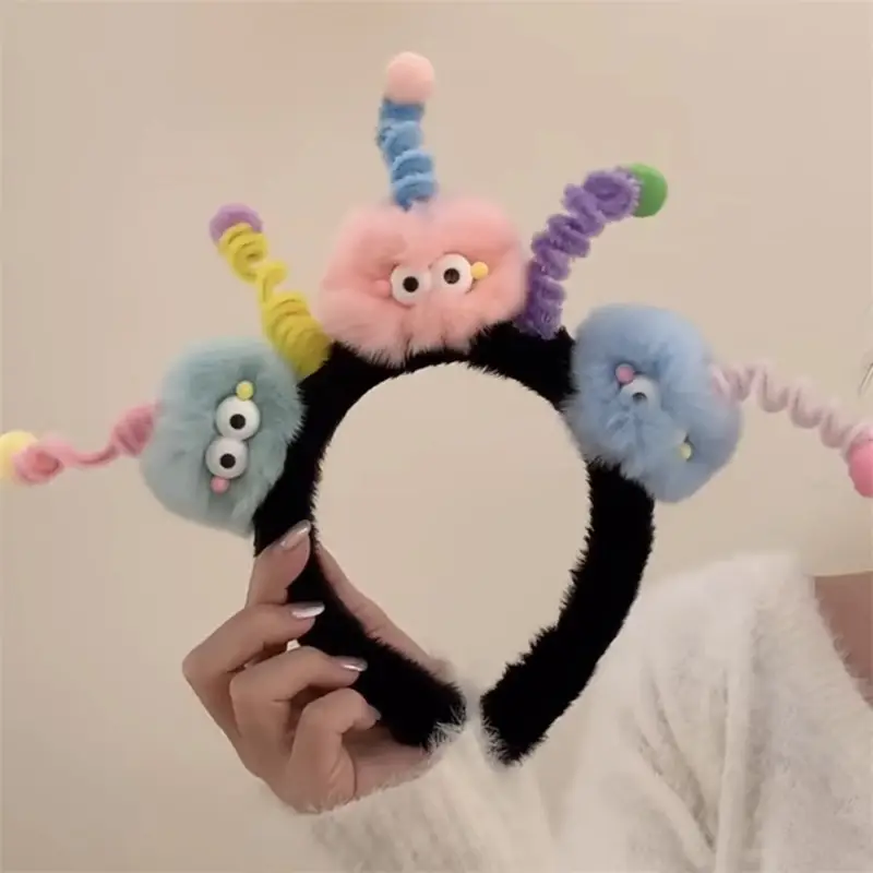 Plush Cartoon Face Wash Headband for Women 2024 - Image 103