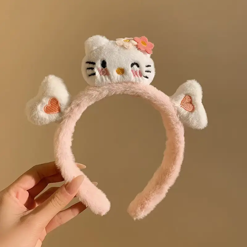 Plush Cartoon Face Wash Headband for Women 2024 - Image 112