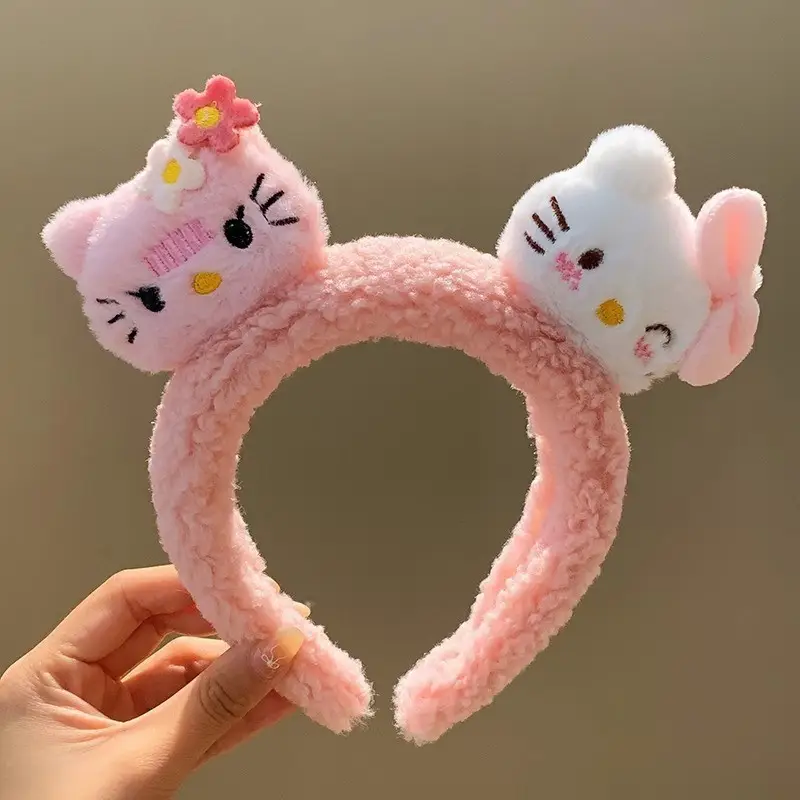 Plush Cartoon Face Wash Headband for Women 2024 - Image 116