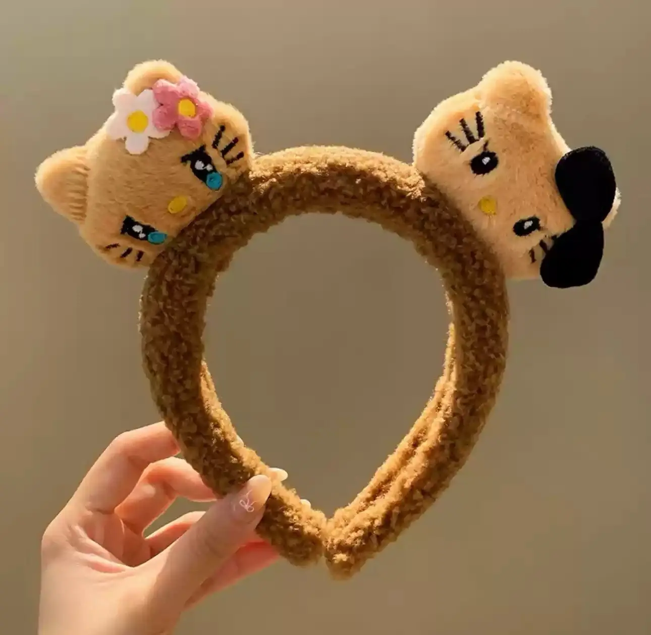 Plush Cartoon Face Wash Headband for Women 2024 - Image 118