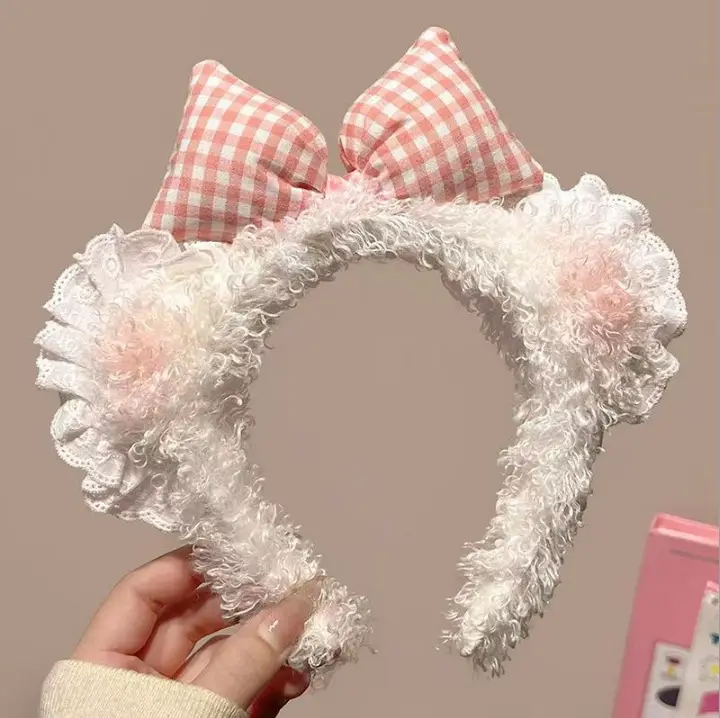 Plush Cartoon Face Wash Headband for Women 2024 - Image 128