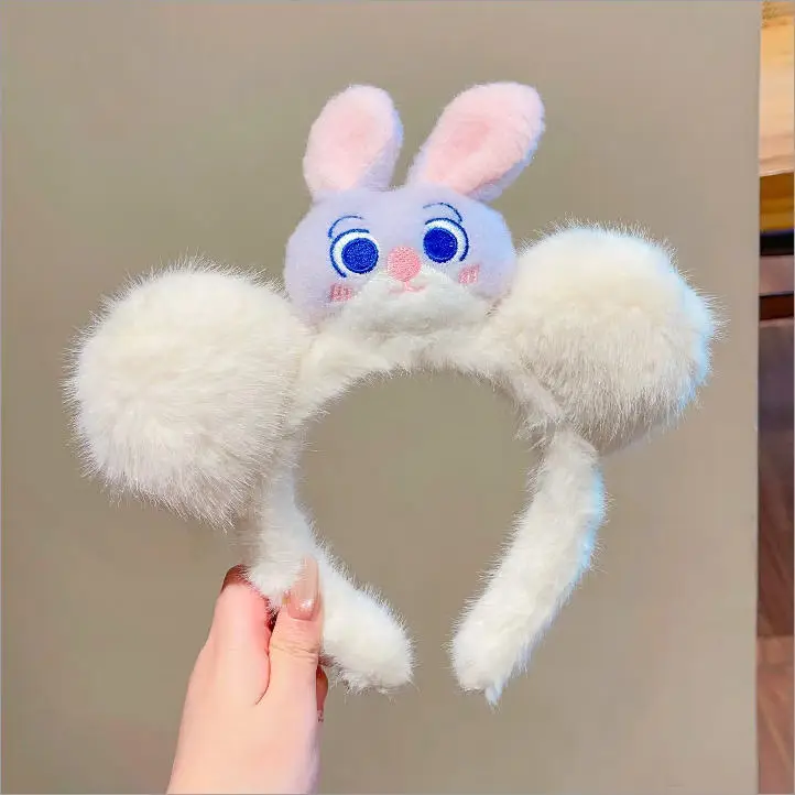 Plush Cartoon Face Wash Headband for Women 2024 - Image 150