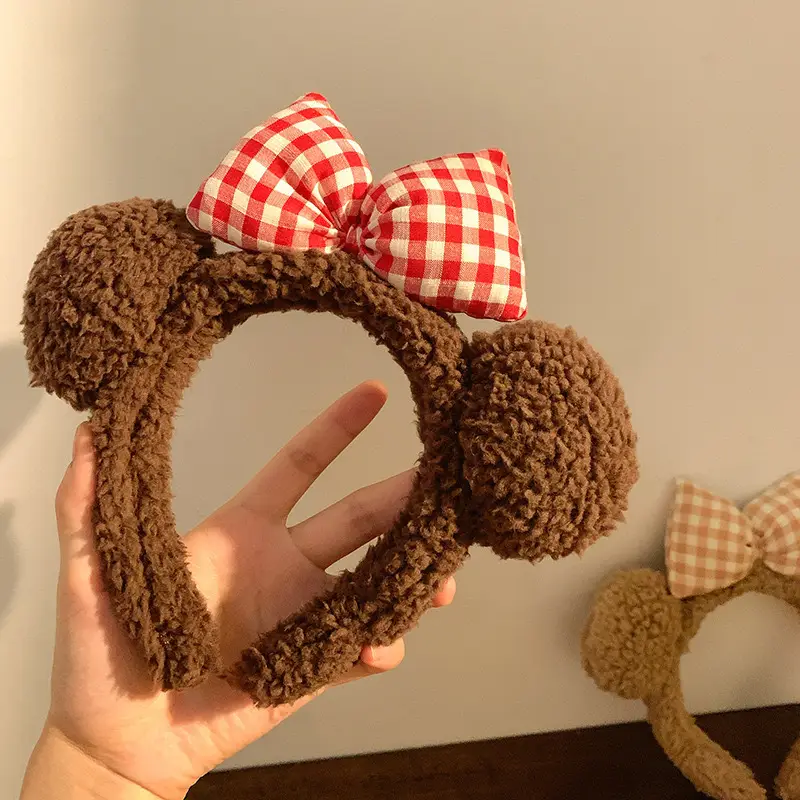 Plush Cartoon Face Wash Headband for Women 2024 - Image 17