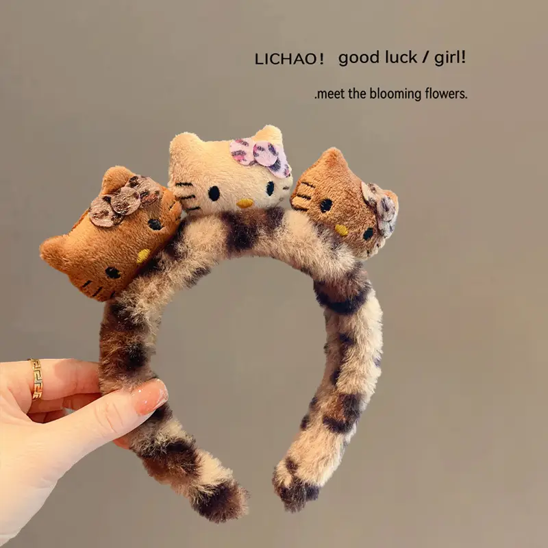 Plush Cartoon Face Wash Headband for Women 2024 - Image 19