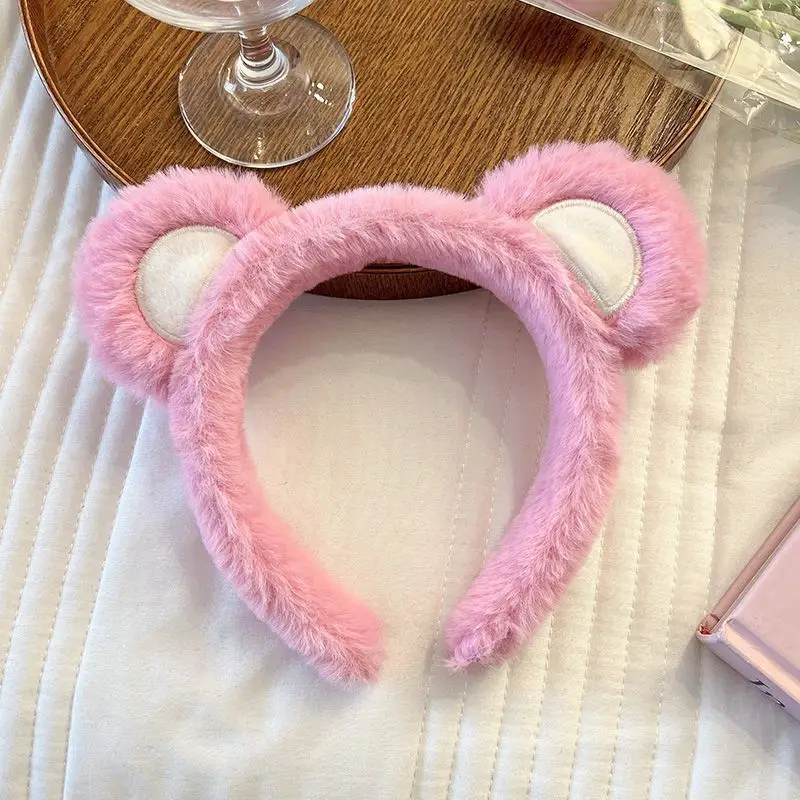 Plush Cartoon Face Wash Headband for Women 2024 - Image 2