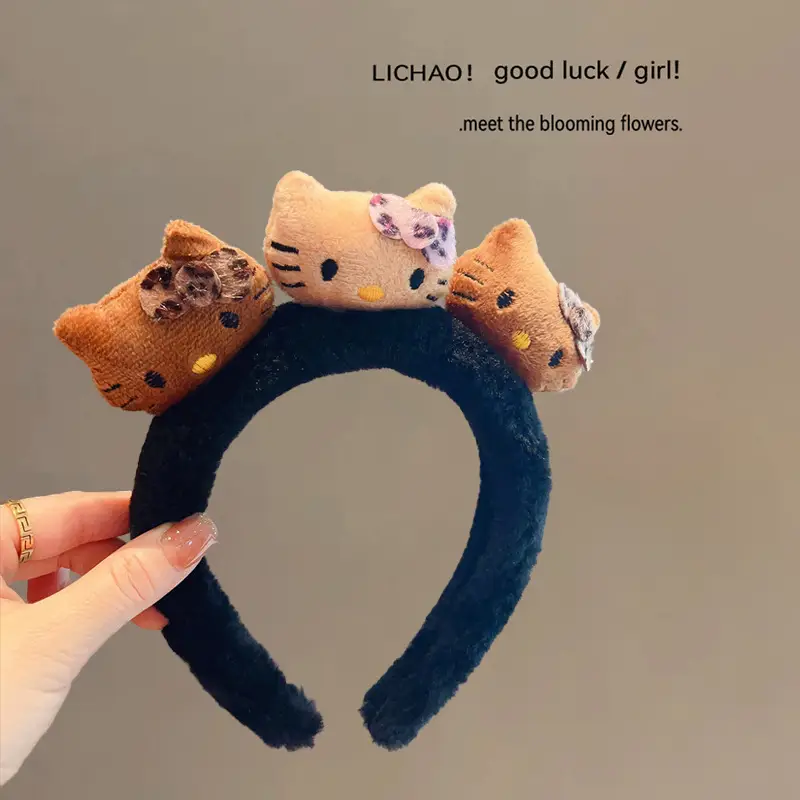 Plush Cartoon Face Wash Headband for Women 2024 - Image 20