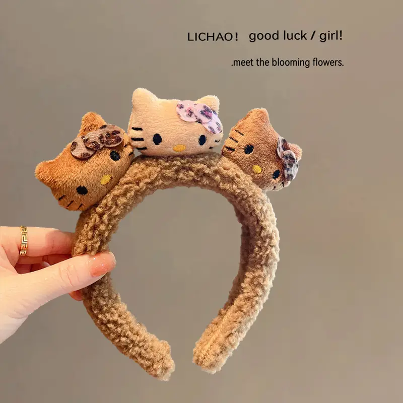 Plush Cartoon Face Wash Headband for Women 2024 - Image 21