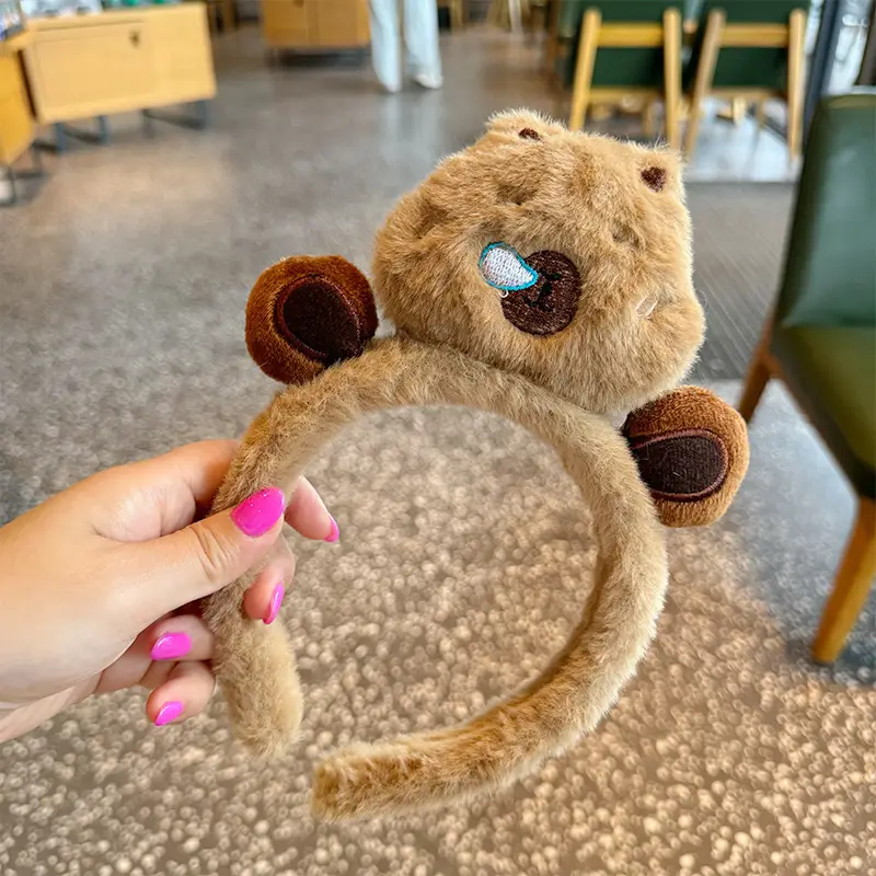Plush Cartoon Face Wash Headband for Women 2024 - Image 30