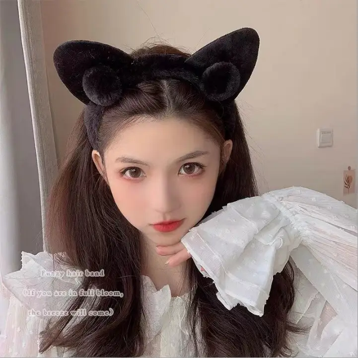 Plush Cartoon Face Wash Headband for Women 2024 - Image 37