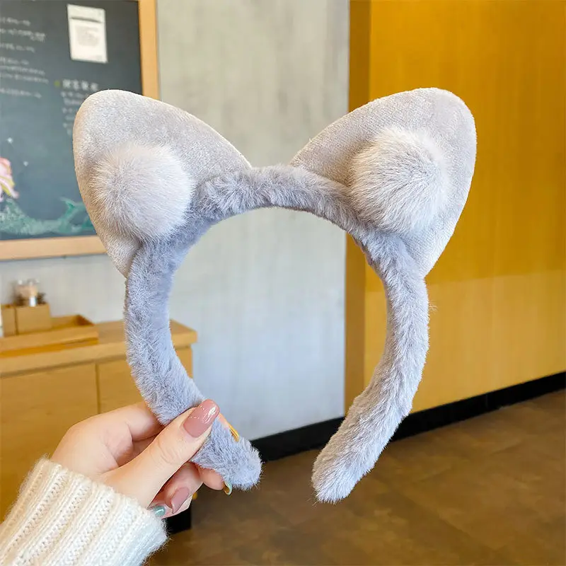 Plush Cartoon Face Wash Headband for Women 2024 - Image 38