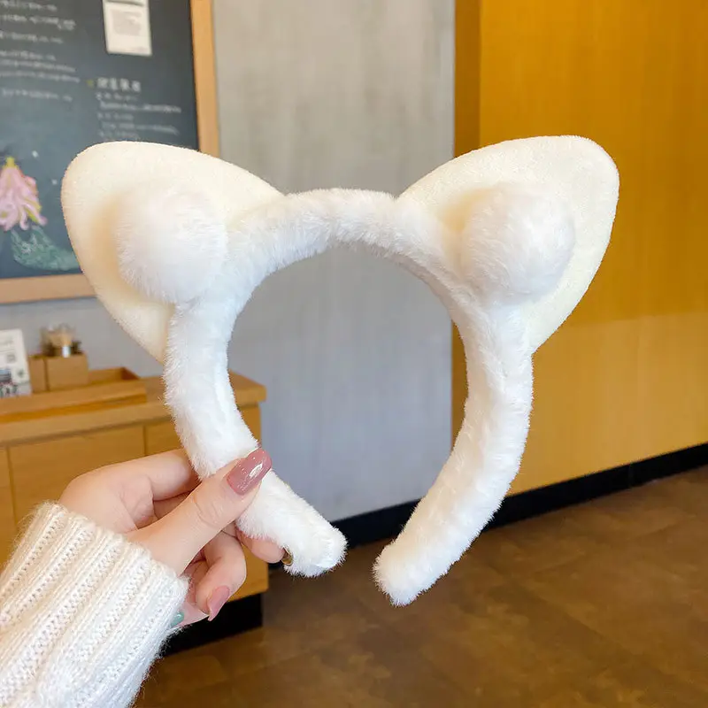 Plush Cartoon Face Wash Headband for Women 2024 - Image 39