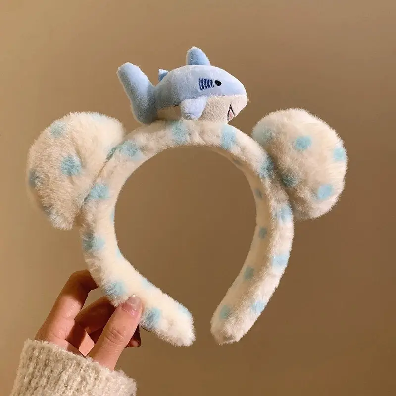 Plush Cartoon Face Wash Headband for Women 2024 - Image 52