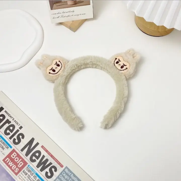 Plush Cartoon Face Wash Headband for Women 2024 - Image 54