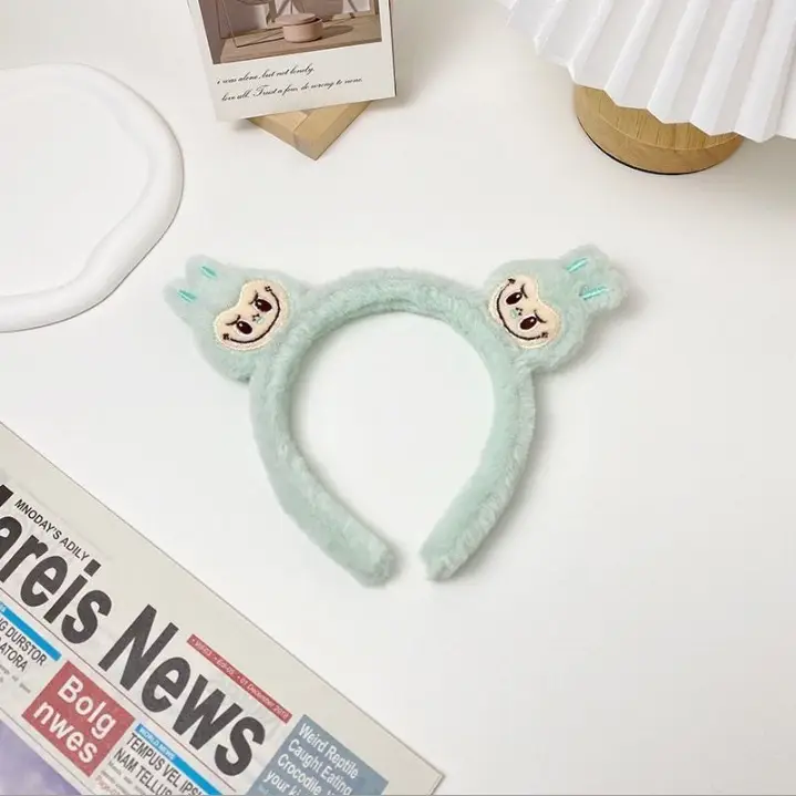 Plush Cartoon Face Wash Headband for Women 2024 - Image 55