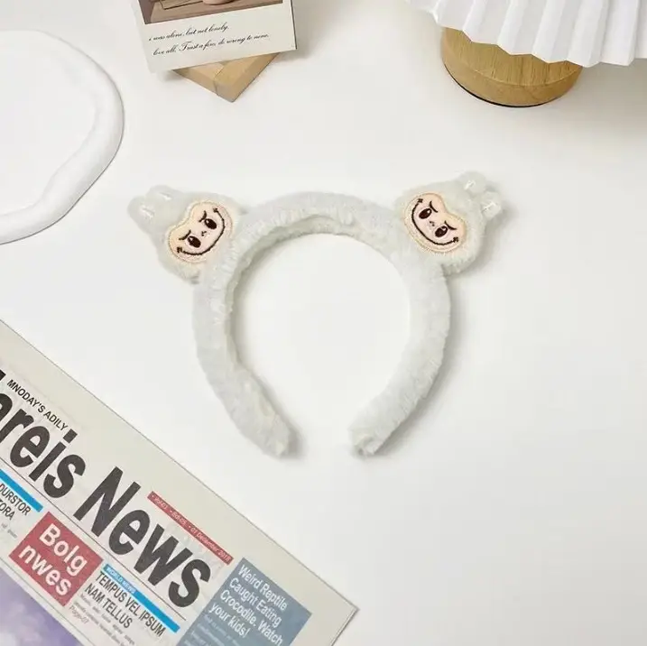 Plush Cartoon Face Wash Headband for Women 2024 - Image 56