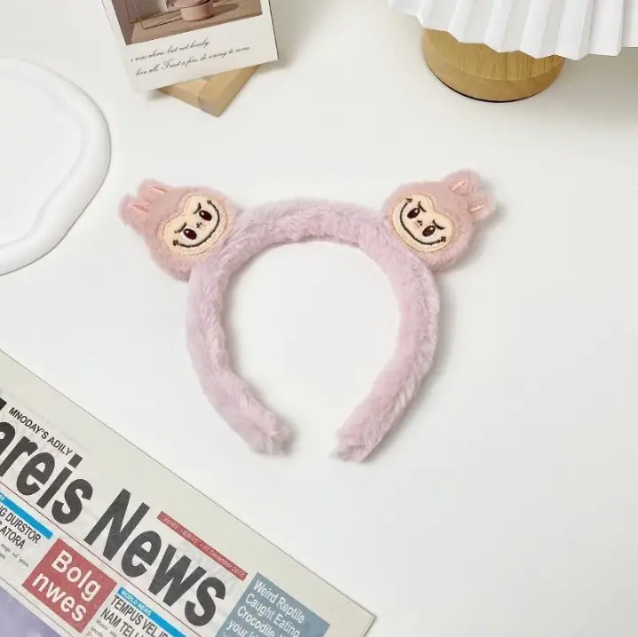 Plush Cartoon Face Wash Headband for Women 2024 - Image 57