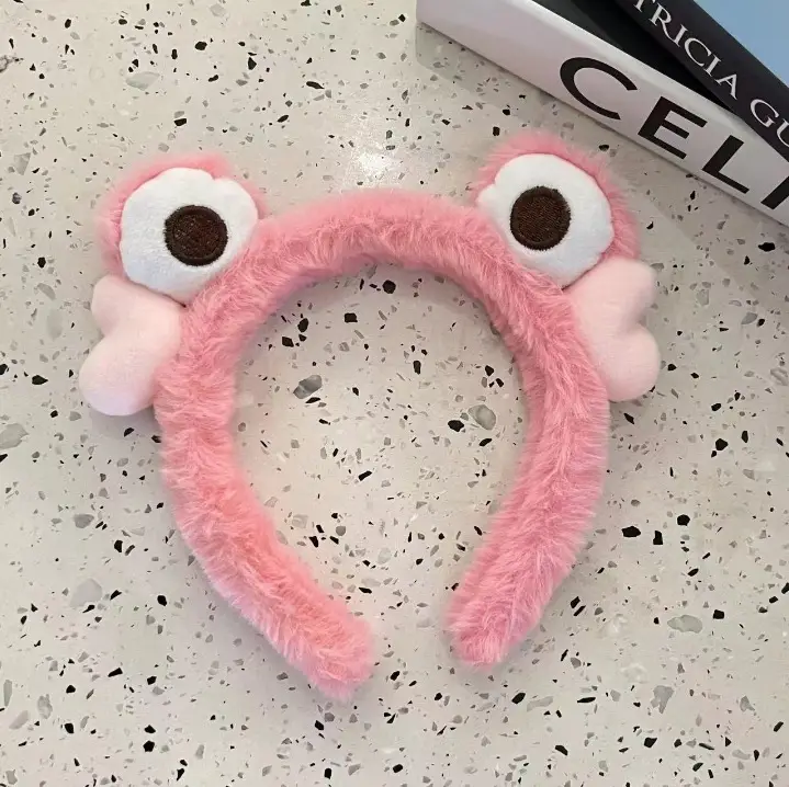 Plush Cartoon Face Wash Headband for Women 2024 - Image 6