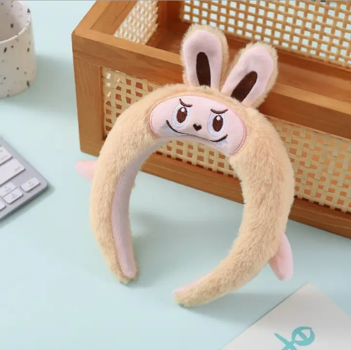 Plush Cartoon Face Wash Headband for Women 2024 - Image 60