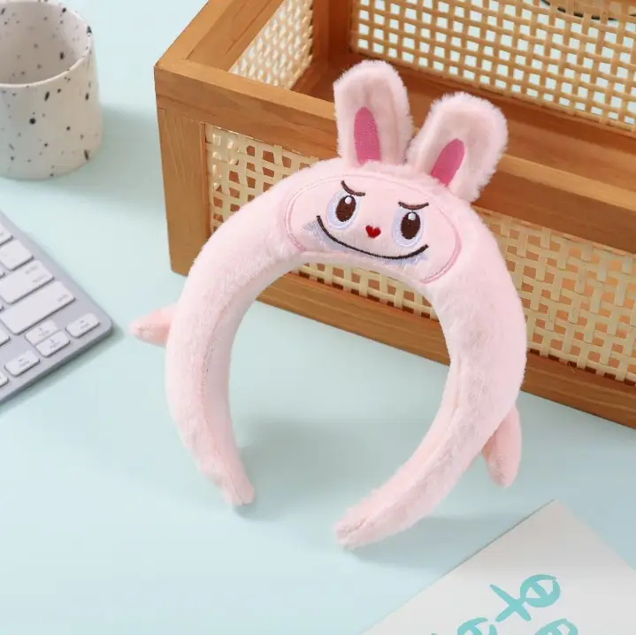 Plush Cartoon Face Wash Headband for Women 2024 - Image 62