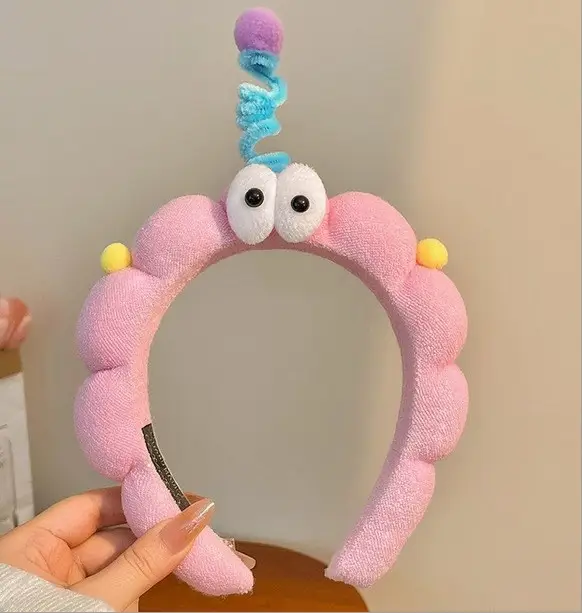 Plush Cartoon Face Wash Headband for Women 2024 - Image 75