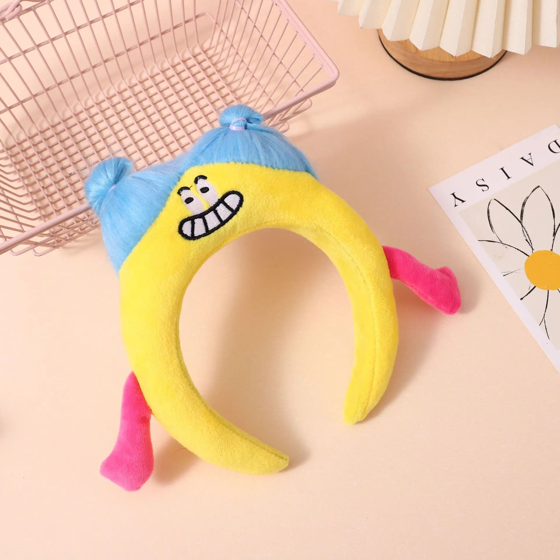 Plush Cartoon Face Wash Headband for Women 2024 - Image 91