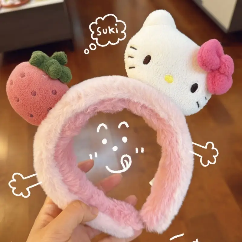 Plush Cartoon Face Wash Headband for Women 2024 - Image 92