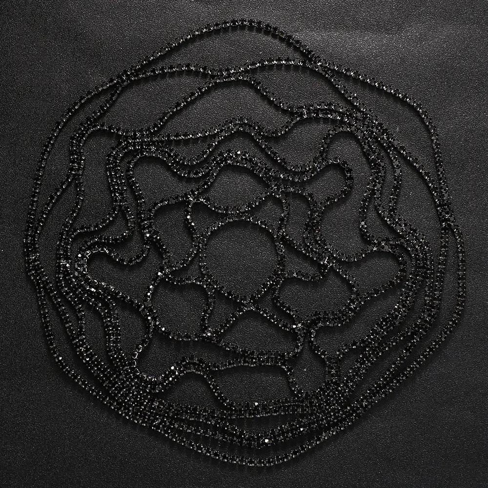 Full Diamond Mesh Hair Chain for Party Wear