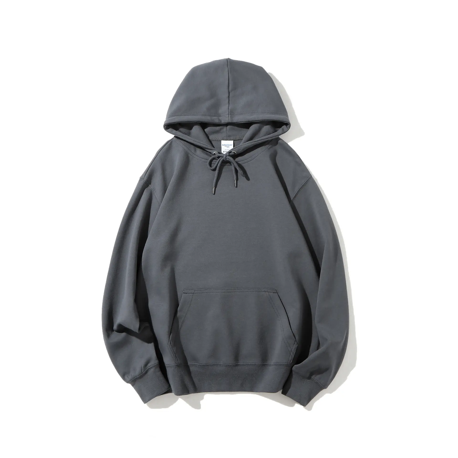 Light Blue Hooded Sweatshirt with Drawstring Cap - Image 14