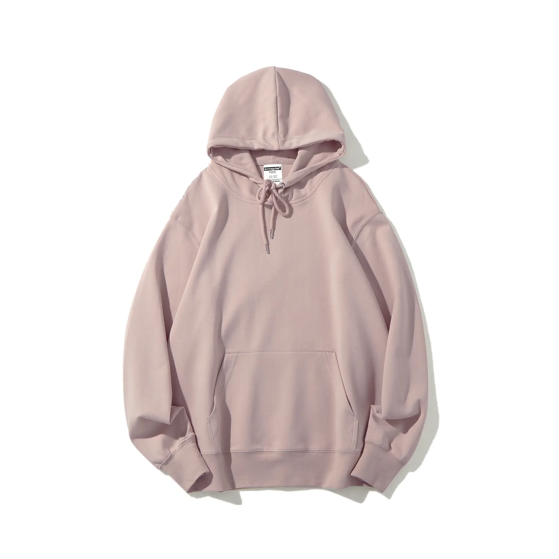 Light Blue Hooded Sweatshirt with Drawstring Cap - Image 17