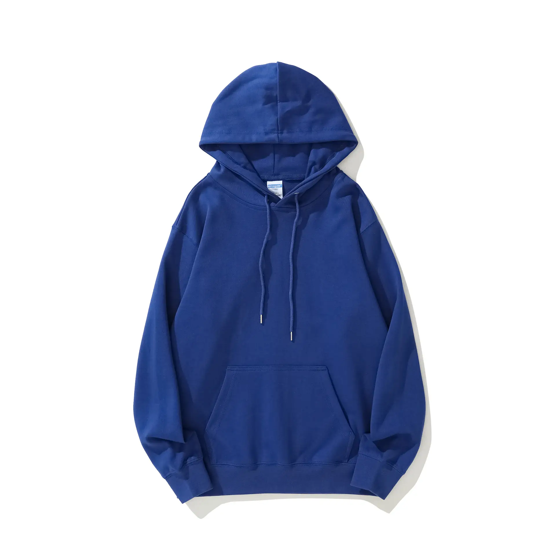 Light Blue Hooded Sweatshirt with Drawstring Cap - Image 19
