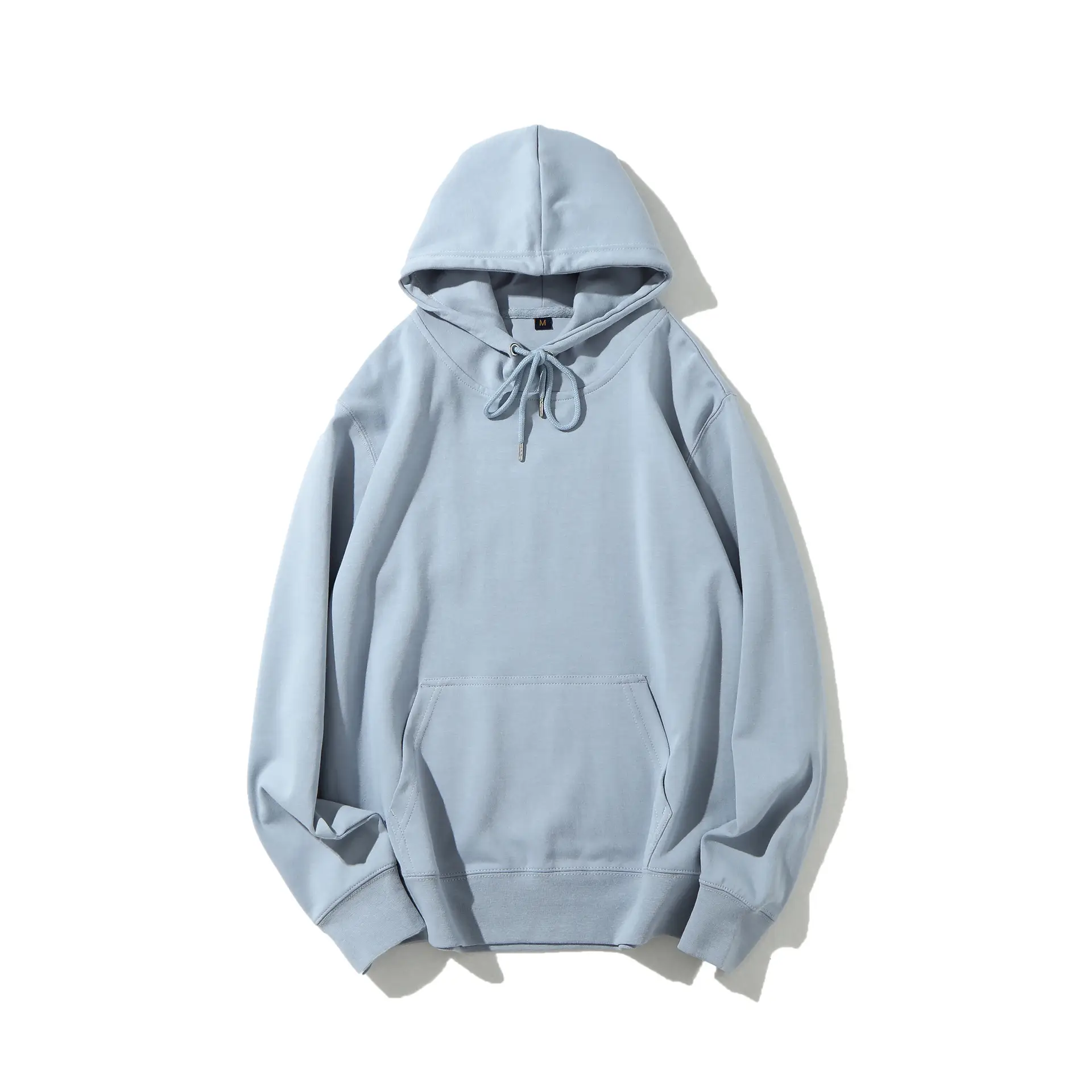 Light Blue Hooded Sweatshirt with Drawstring Cap - Image 7