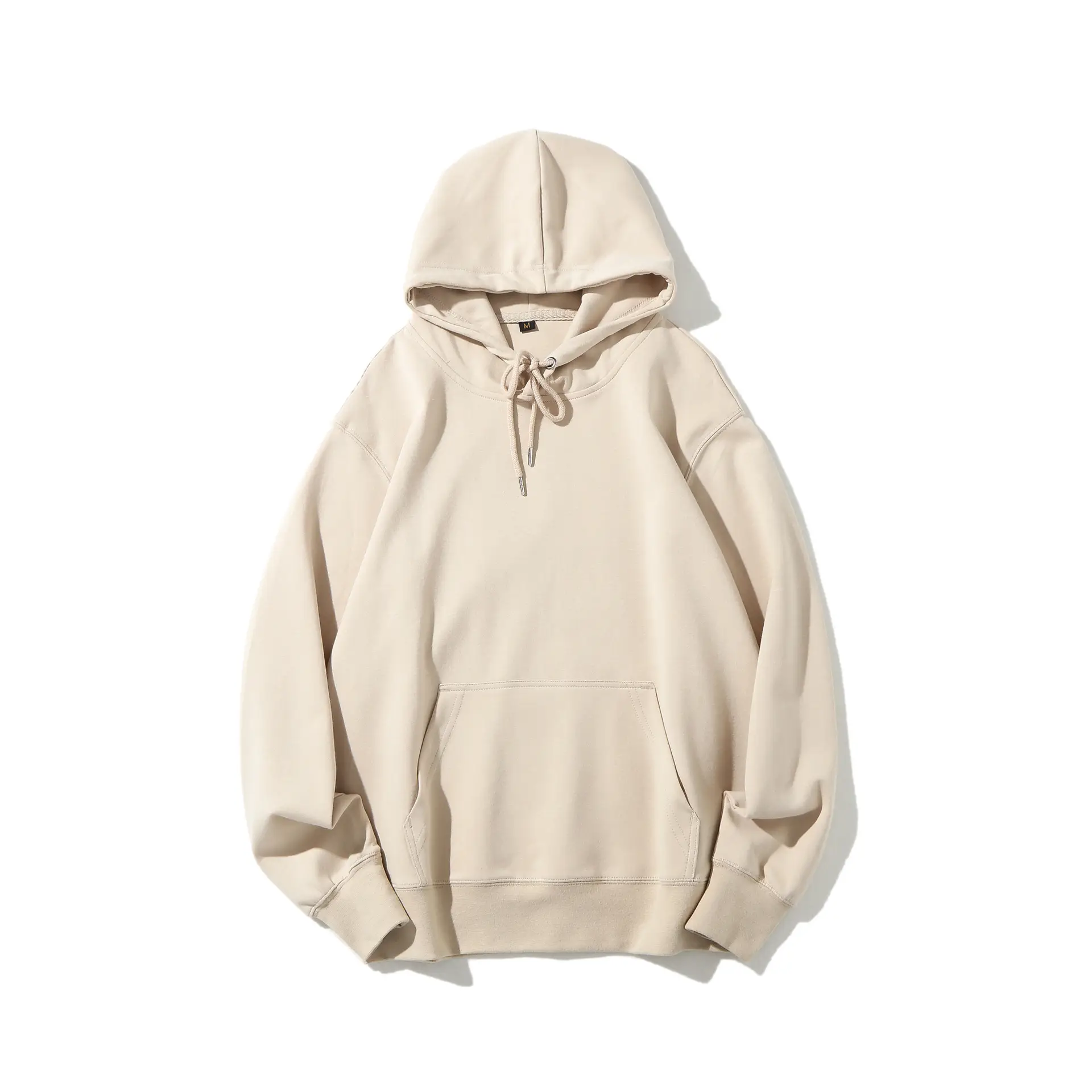 Light Blue Hooded Sweatshirt with Drawstring Cap - Image 9