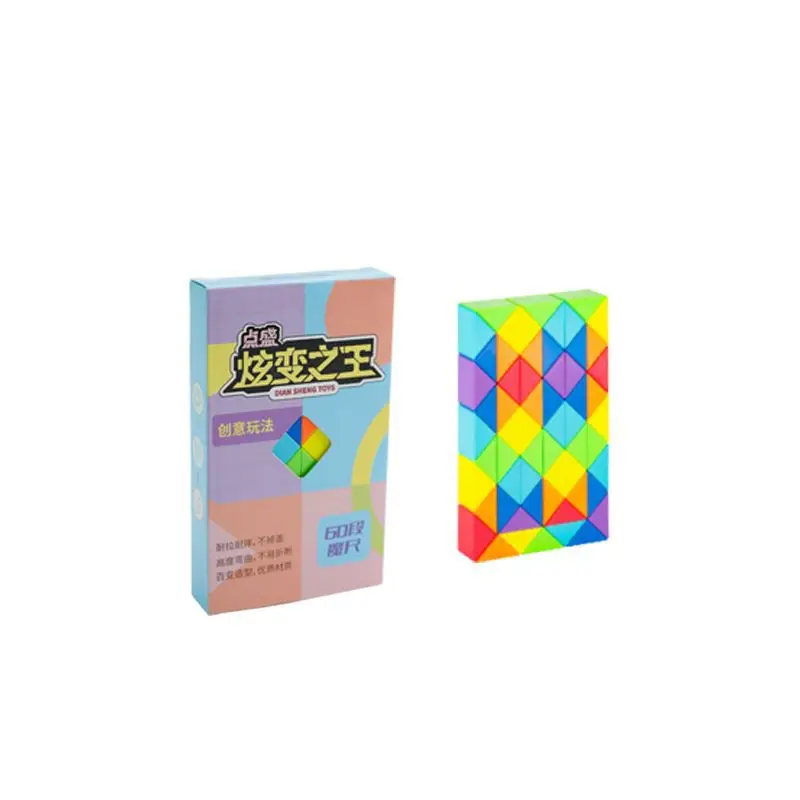 Rainbow Color Magic Ruler 24 Segment Educational Toy
