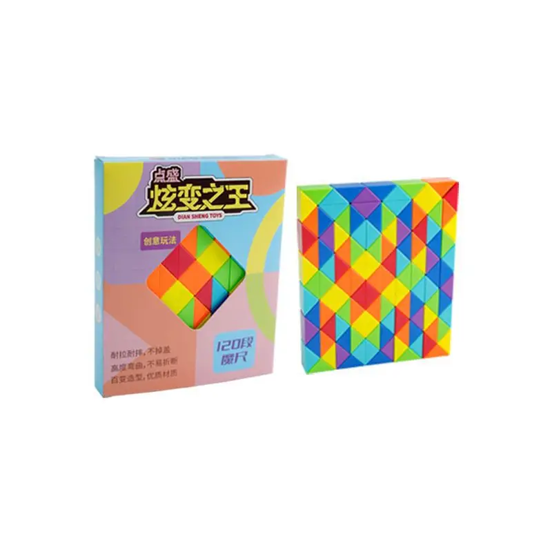 Rainbow Color Magic Ruler 24 Segment Educational Toy