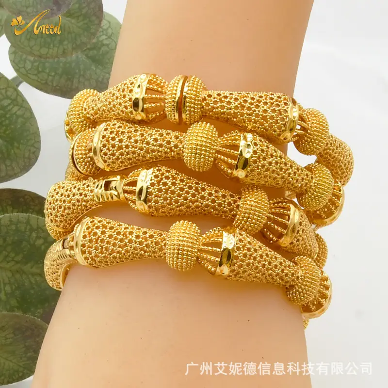 Luxury Gold Plated Dubai Bride Bracelet for Women - Image 62