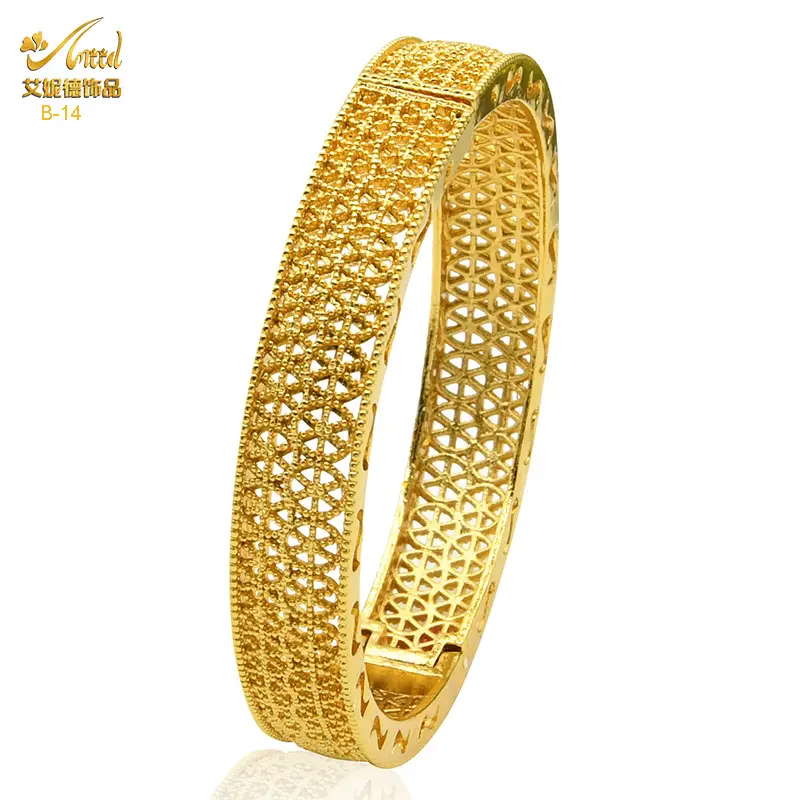 Luxury Gold Plated Dubai Bride Bracelet for Women - Image 10